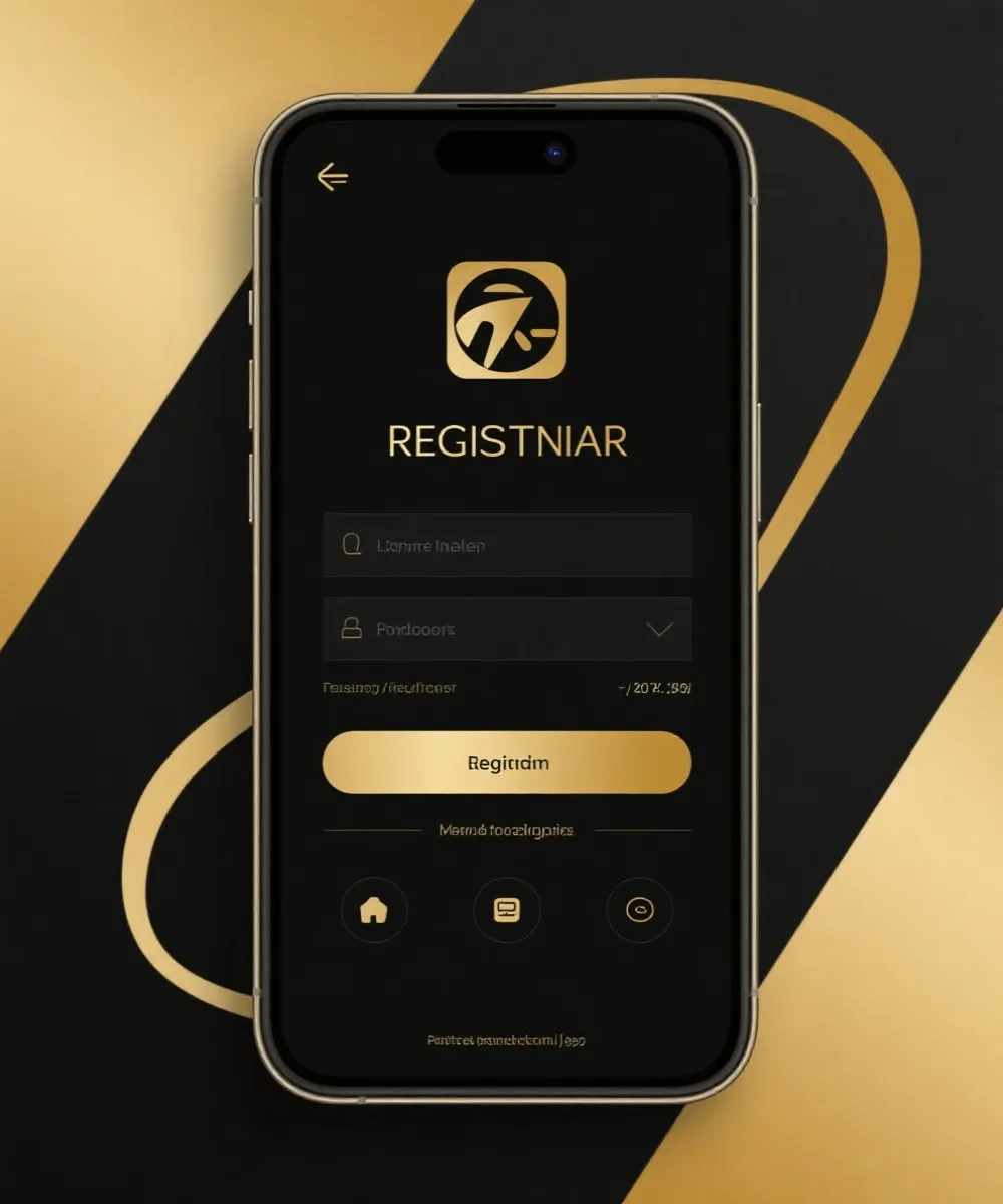 快速注册入口界面示意